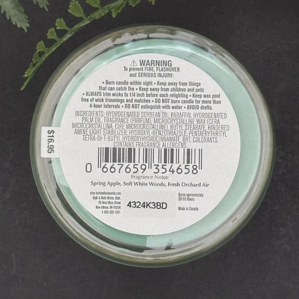 BBW Blue Orchard Skies Bath & Body Works Single Wick Candle